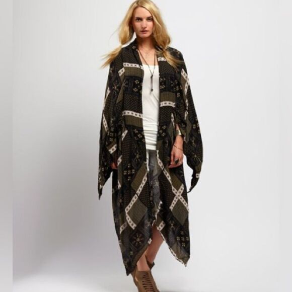 Free people Free People Twilight & Ivory Festival Scarf Print Duster - Picture 11 of 13